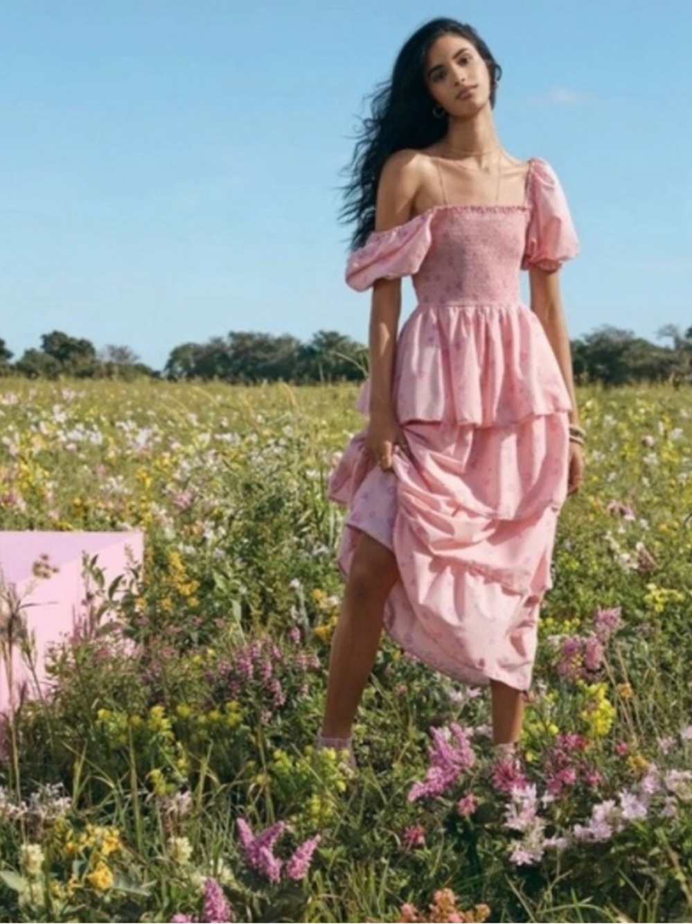 LoveShackFancy x Target Simone Dress in pink floral S